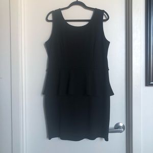 Little Black Peplum Dress